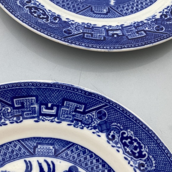 Willow Solian Ware Soho Pottery LTD 9.75” Dinner Plates - Picture 12 of 12